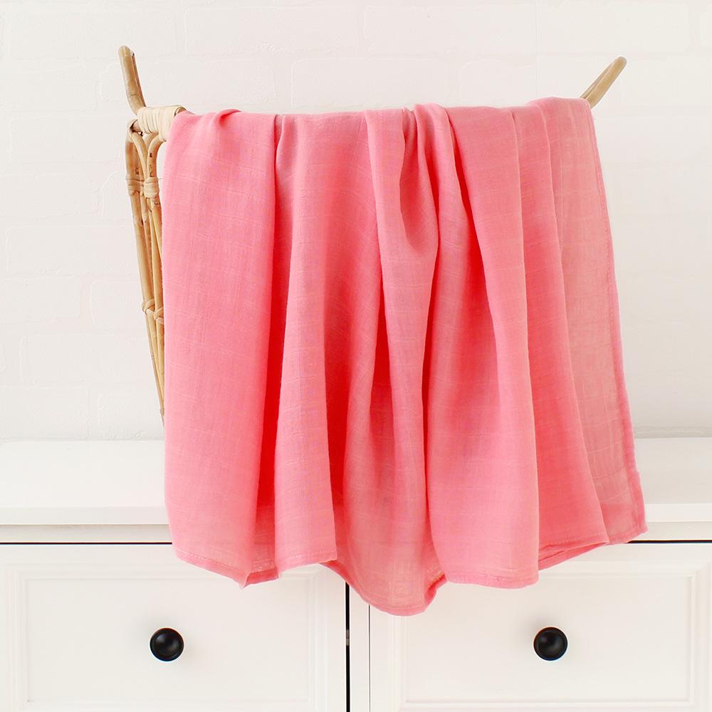 Double Layer Bamboo Cotton Muslin Swaddle Blanket for Newborns