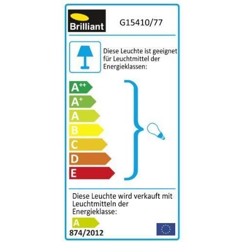 Applique spot led - brilliant - sanny - 1 lumière - acier et chrome - 3w gu10