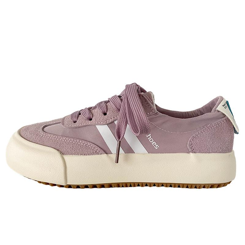 Fashion Sneakers Women Shoes Soft Sole Anti Slip Casual Student Lace Up Outdoor 2025 Running Skateboarding Shoe Fashion Vulcanized Shoes