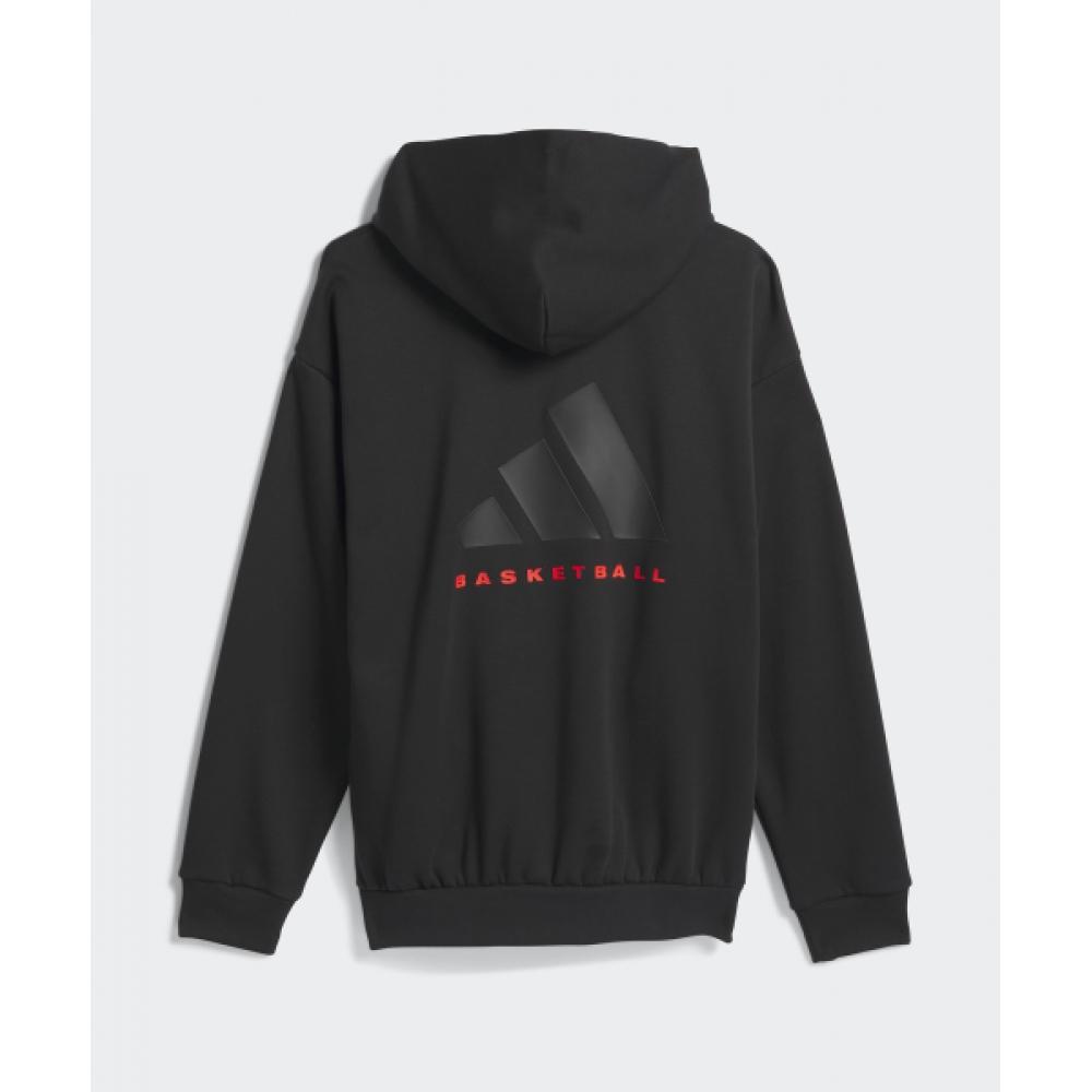 Adidas Basketball Hoodie   Black Iz4907