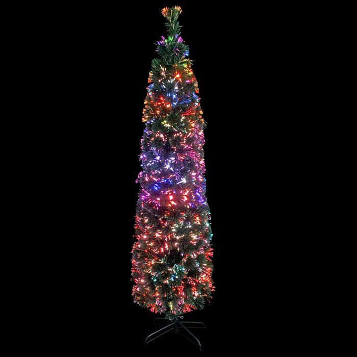 VidaXL Artificial Slim Christmas Tree and Stand Christmas Tree Decoration Christmas Garden Patio Backyard Outdoor 120 Cm 328443