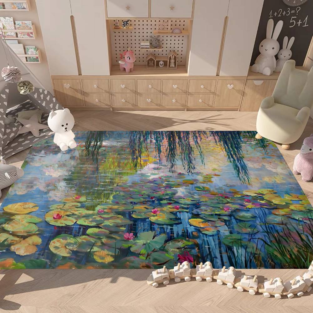 Art Category World Famous Painting Bathroom Mat Kids Room Bedroom Decoration Balcony Anti-Slip Doormat Living Room Welcome Rug