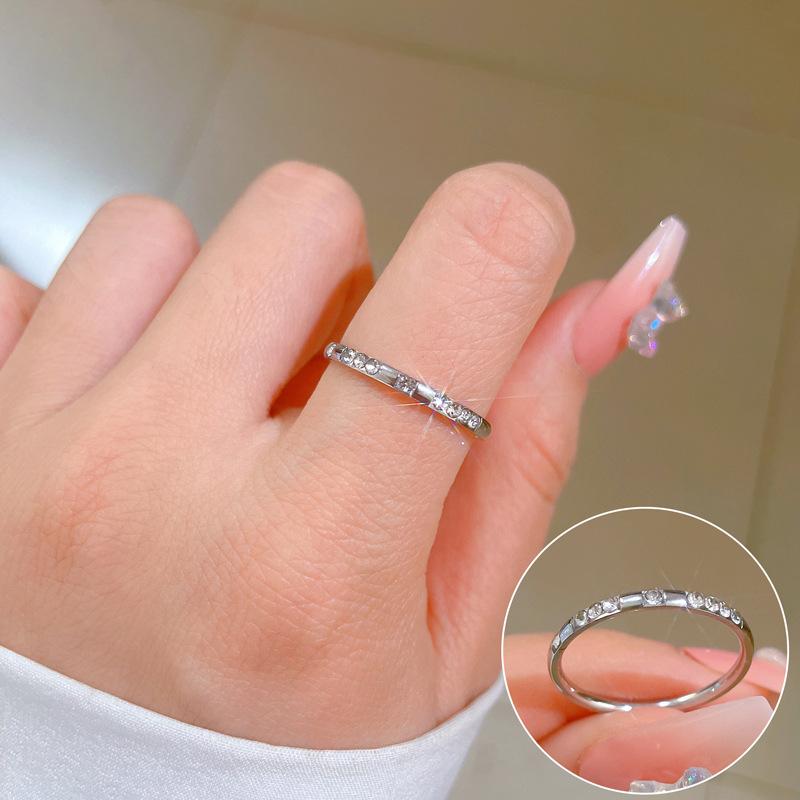 Cold Wind Minimalist Wind Bouncing Ring Men'S And Women'S Tide Personality Simple Index Finger Ring