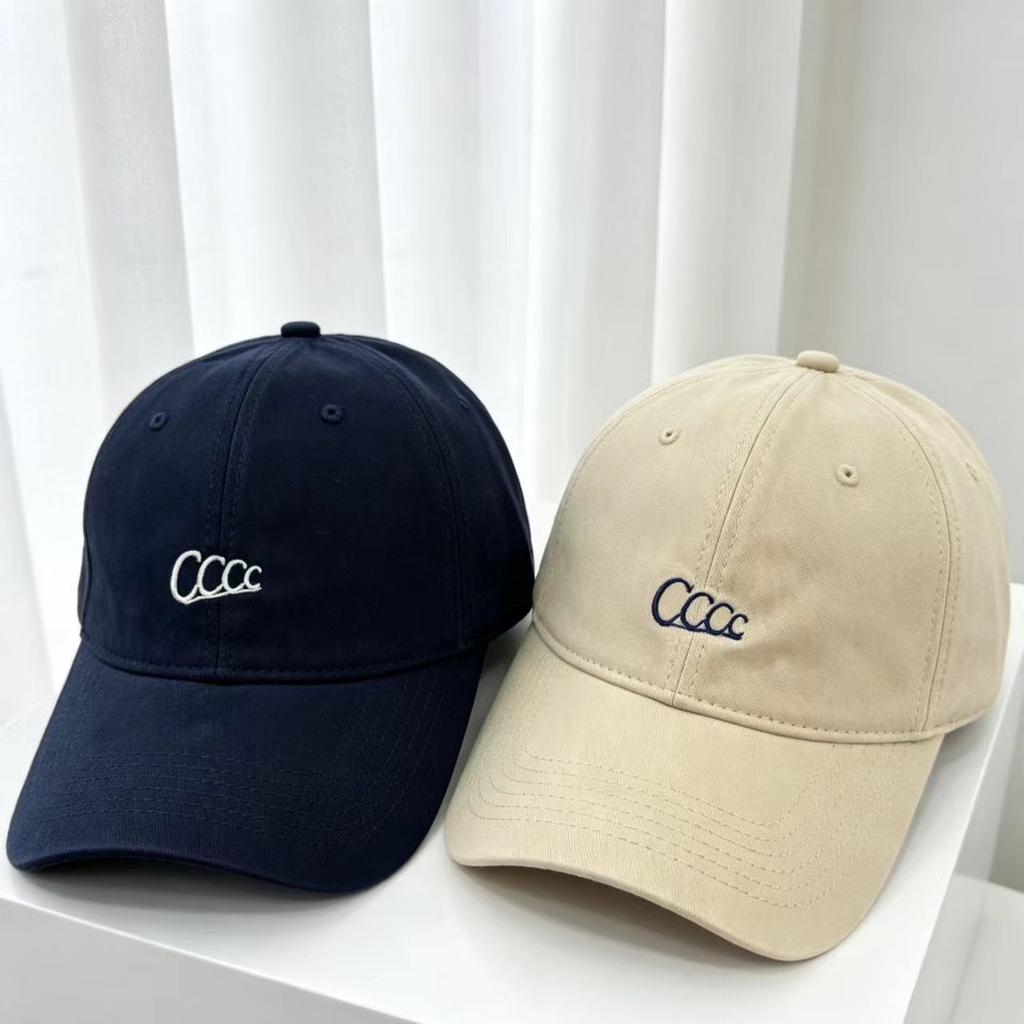 New Solid Color Curved Brim Hat, Letter Dome Baseball Cap, Casual Versatile Cap, Small Face Soft Top Sun Hat
