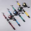 1.8M Telescopic Fishing Rod Spinning Fishing Reel Set Portable Seaing Pole Throwing Rod Remote Throw Rods Fiberglass Gear