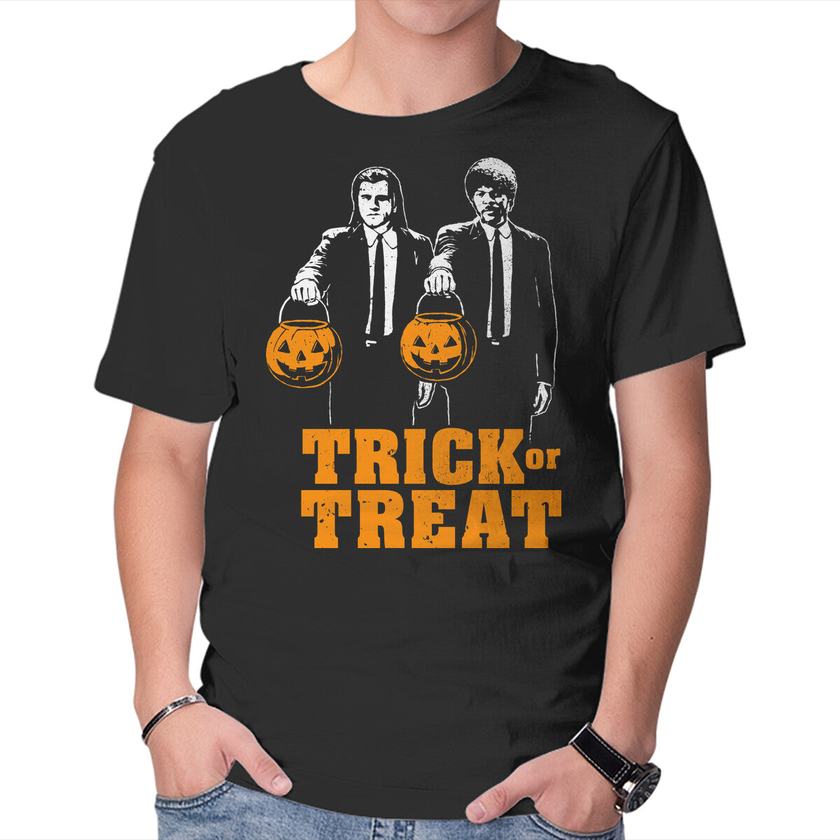 Unisex Crew Neck T-Shirt Spooky Fiction Graphic Short Sleeve Casual Tee S