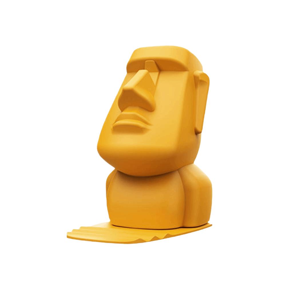 

Unique Design 3in1 Phone Holder Creative Design Creative Moai Statue Christmas Gift жёлтый