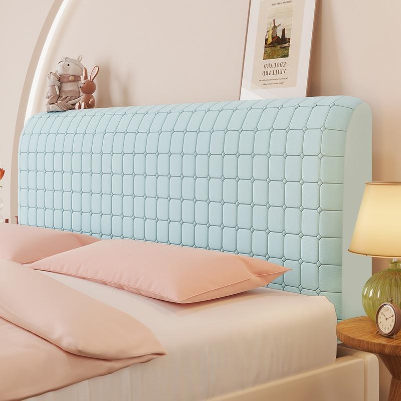 Full Surround Bedside Protective Cover Wooden Bed Backrest Soft Cotton Clip All Season Universal Dust Cover Thickened High-end Concealing Artifact