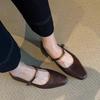 Single Shoes, Flat Shoes, New Style Women's Shoes, Low-cut Shoes, Leather Shoes, Work Shoes