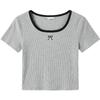 TonLion Women's Contrast Short Sleeve T-Shirt