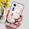 Phone Cover for OPPO Reno11 F 5G Case Black Silicone TPU Fashion Marble Print Shells for Oppo Reno 11F Protective Capa Soft Bags