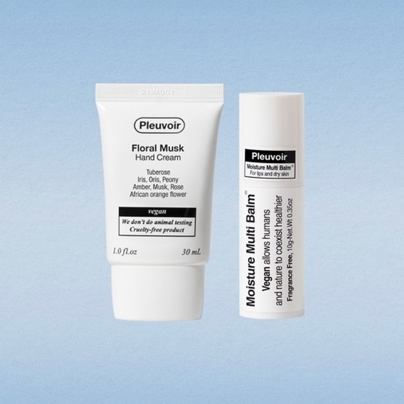 Pleuvoir Lip & Multi-Balm & Hand Cream Set (Choose 1 of 5) Rosewood