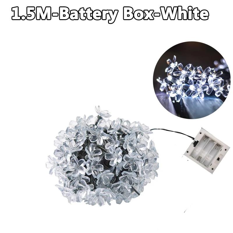 10M/7M Solar String Christmas Lights Outdoor 100/50/20LED 8Mode Waterproof Flower Garden Blossom Lighting Party Home Decoration