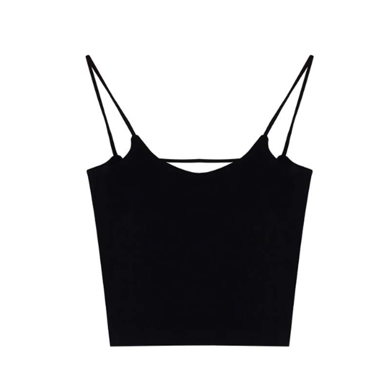 Beauty Back Black Sexy Pure Desire Seaside Slim-Fit Camisole