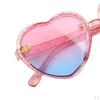2 Pieces Cute Lovely Heart Sunglasses Eyeglasses Round Eyewear Small for Gift Outdoor Boys Beat