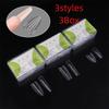 180pcs/3Box Sandwich Dual Nail Forms 15Size Quick Extensions-Dual Forms T-shaped Ellipse Manicure Forms Top Mold Bottom Mold