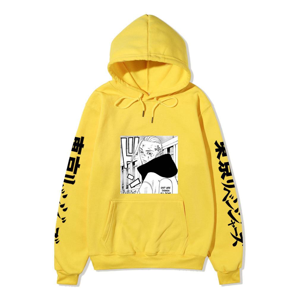 Tokyo Revengers Izana Kurokawa Unisex Fleece Hoodie Autumn Winter Anime Print Long Sleeve Casual Pullover Sweatshirt