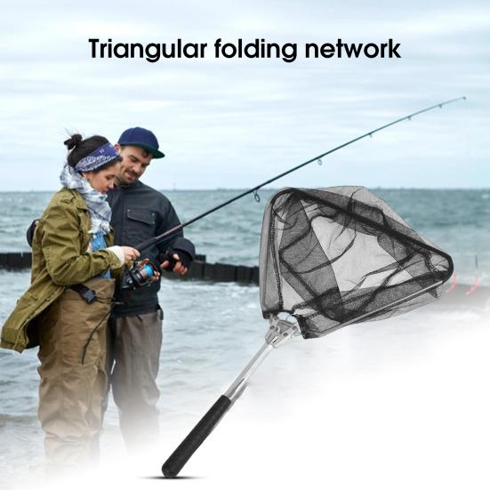 1/2/3Pcs Fishing Net with Long Pole Handle Foldable Design Multi-Functional Lightweight Portable Extendable Fish Landing Net