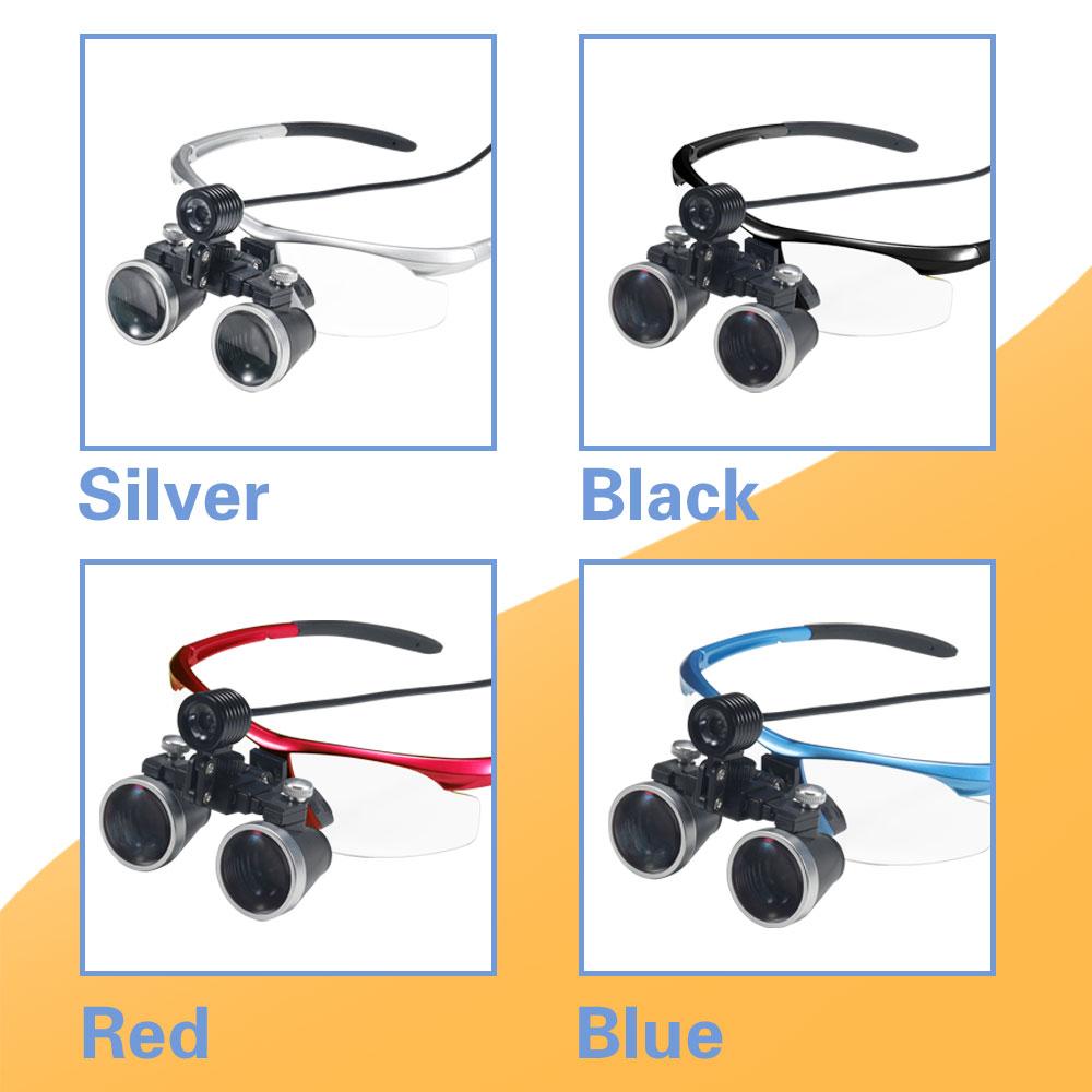 Exp Dental Loupe 2.5X 3.5X Magnifying Glass with LED Light Glasses Surgical Magnifying Glass Dental Medical Magnifying Glass