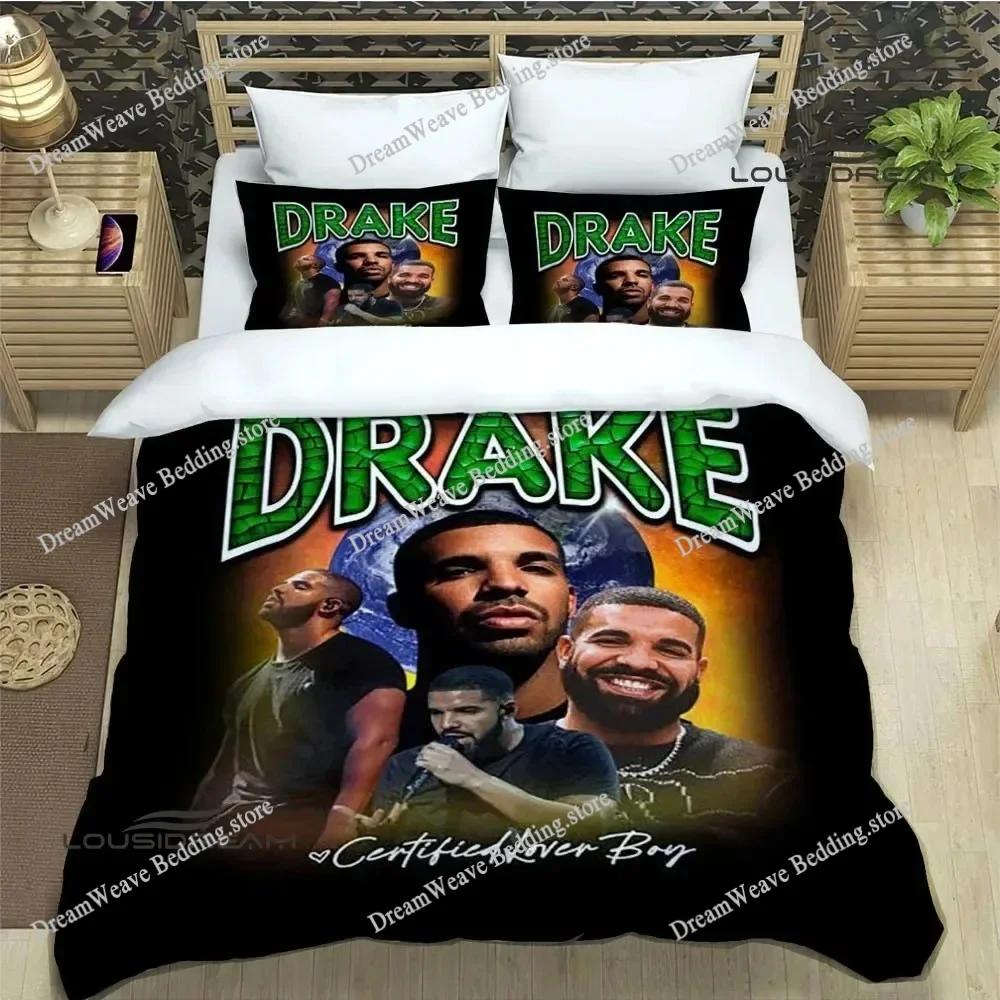 Rapper Drake 3D Printed Bedding Sets Exquisite Bed Supplies Set Duvet Cover Bed Comforter Set Bedding Set Luxury Birthday Gift96