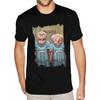 Men'S Statler & Waldorf The Muppets Graphic T-Shirt | Black Casual Short Sleeve Round Neck Tee, Funny Cartoon Character Design, Machine Washable,