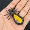 Bumblebee Jasper Pendant, 999 Copper Wire Wrapped Pendant Gemstone Jewelry, Handmade Pendant Amazing Jewelry, Gift For Her