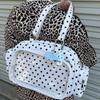 Polka Dot Boston Bag With Clear Window Cute Korean Style Versatile Handbag Crossbody Bag Ideal Ita Women Fashionable Outings Bag