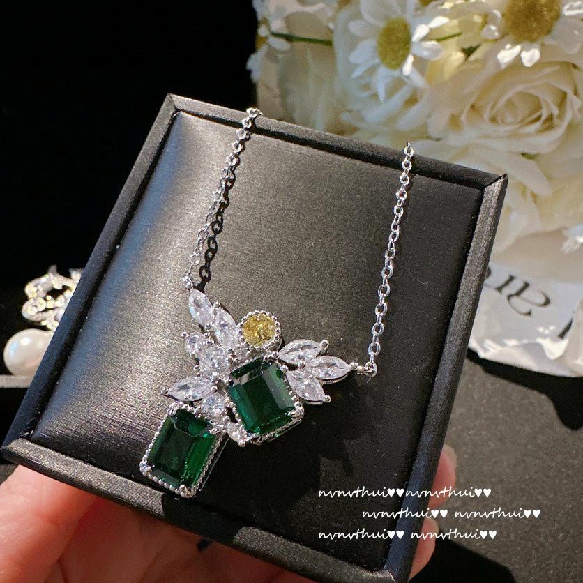 Illusion Iris Gem Pearl Necklace, Tahiti, Sea Bead Flower Zircon Ring, Set