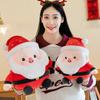 Plush Santa Claus Toy Cartoon Stuffed Animal Doll Room Decoration Kids Xmas Gift