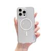 iPhone 17 Pro Magnetic TPU Drop-Proof Transparent Case with Air Cushion Protection