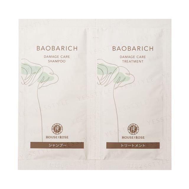 House of Rose - Baobarich Шампунь и кондиционер для восстановления поврежденных волос - Набор для ознакомления 10ml x 2