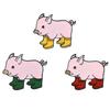 Lapel Brooch Cute Pig Shapes Alloy Unisex Collar Brooch for Gifts