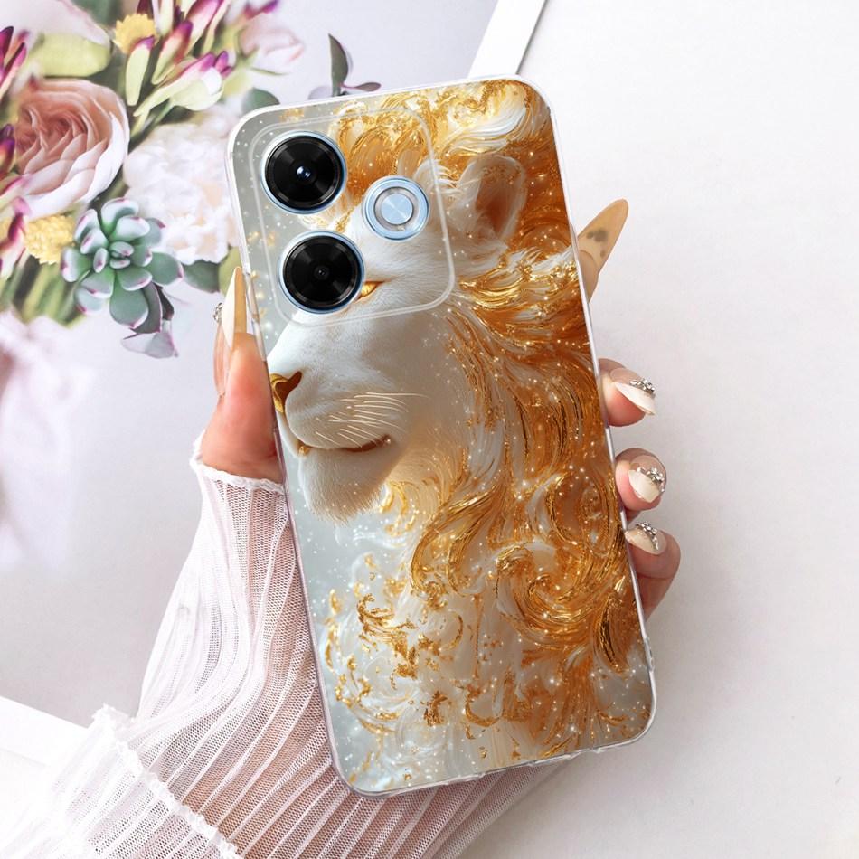 For Xiaomi Redmi 13X Cool Dragon Tiger Pattern Phone Case For Redmi 13X Soft Silicone TPU Cases