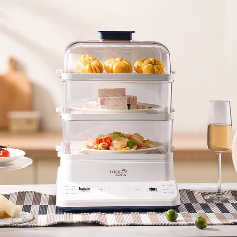 LocknLock 3-Layer Electric Food Steamer CN plug (adapter included)