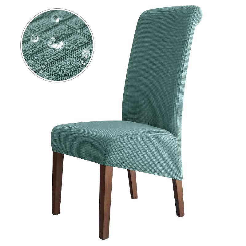 Water Repellent High Back Chair Cover Jacquard Stretch Xl Size Chair Covers For Dining Room Anti-Dirty Easy Care Seat Protectors