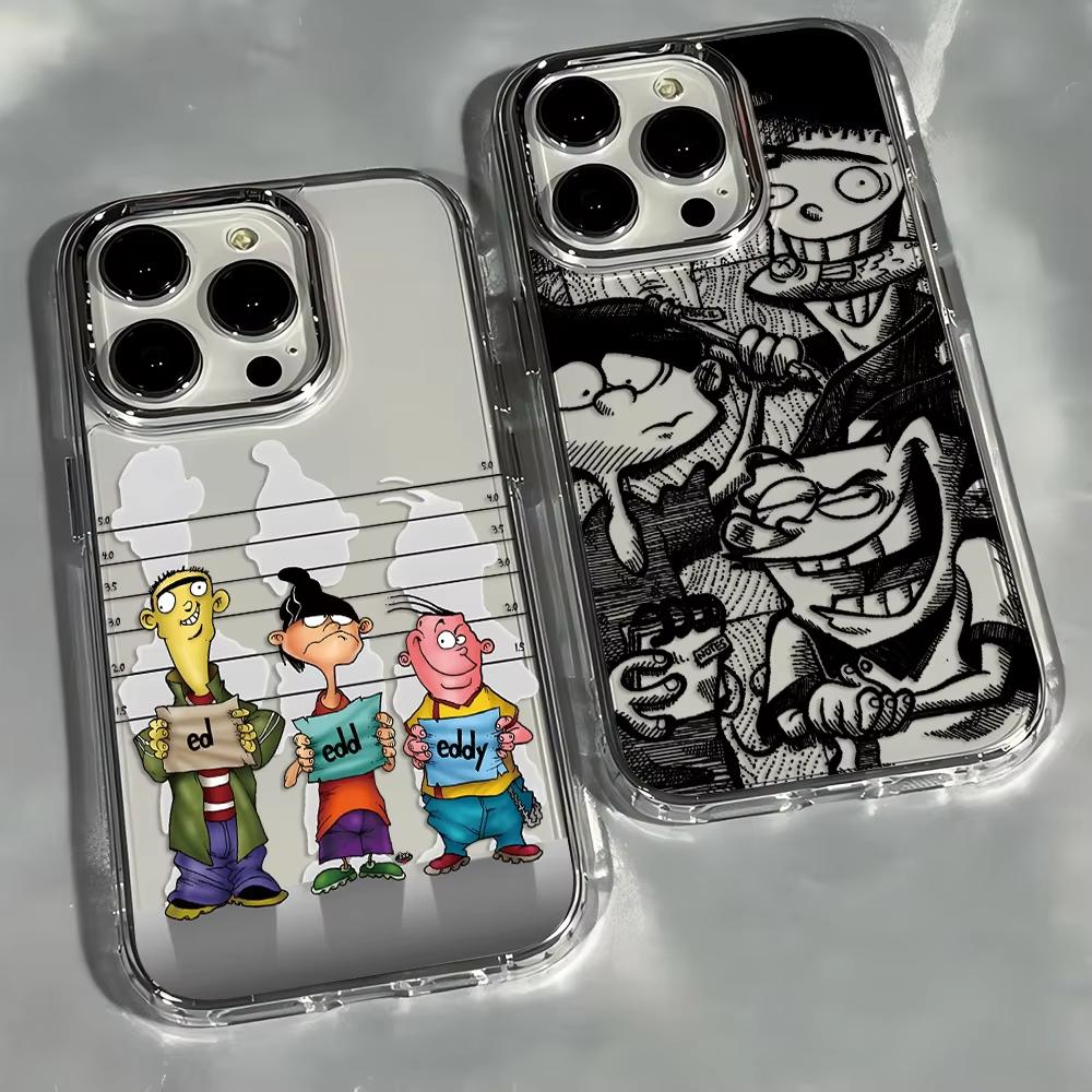 Cartoon E-Ed Edd N Eddy Telefoonhoesje Voor iPhone 17 Air 16 e 15 14 13 12 11 Pro Max Plus SE 2020 2022 Transparante Zachte Cover