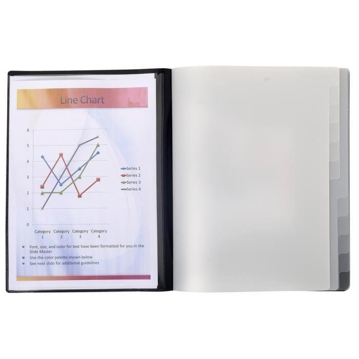 EXACOMPTA Trieur 24x32cm Polypropylène 12 Compartiments Noir