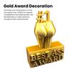 Best Ass Award Creative Best Boobs Award Ornament Funny Golden Trophy Statue for Home Party Decoration