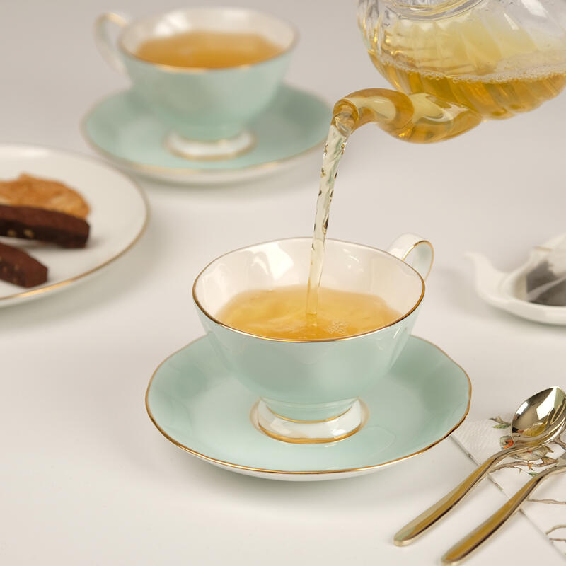 [Teacup] Dear Catherine Goldrim Cup Saucer Set of 2