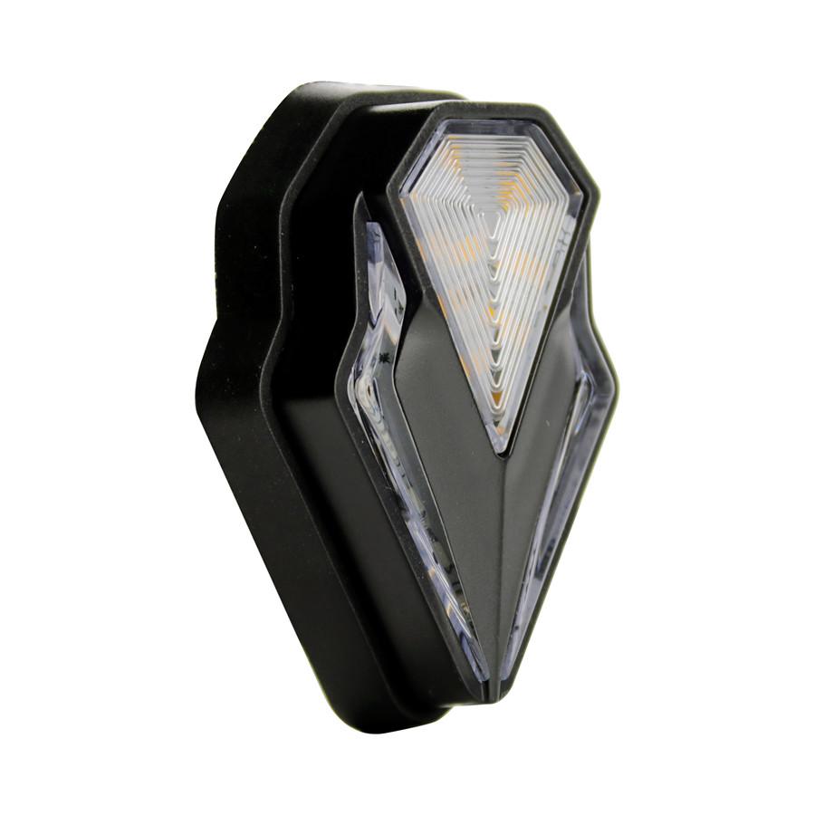 1 Pair Universal Motorcycle LED Turn Signal Indicators Amber Blinker Left Right Daytime Running Light Signal Lamp