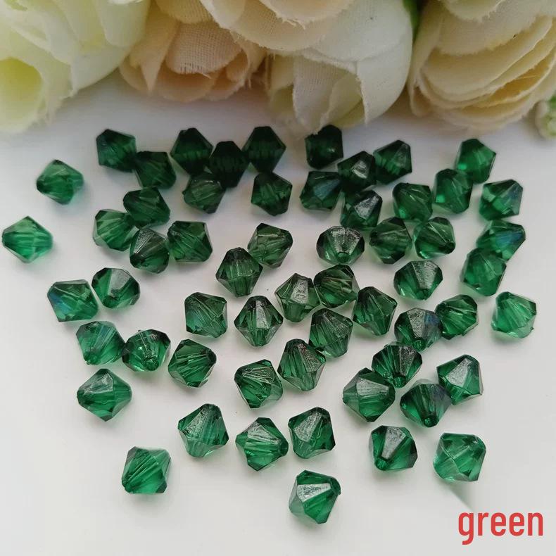 DIY Jewelry Accessories: 6mm Transparent Acrylic Rhombus Beads for Door Curtains