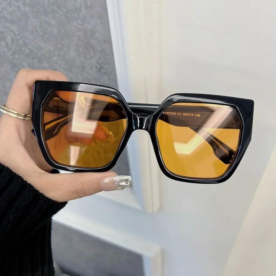 Designer Cat Eye Sunglasses Women Men Trendy Brand Square Sun Glasses Female Male Big Frame Mirror Classic