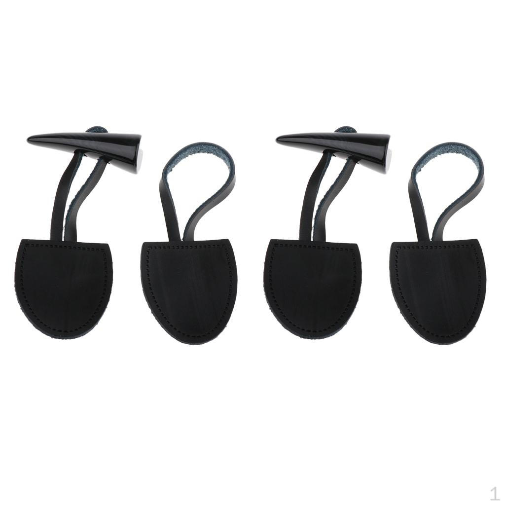 PU Leather Toggle Wedge Button