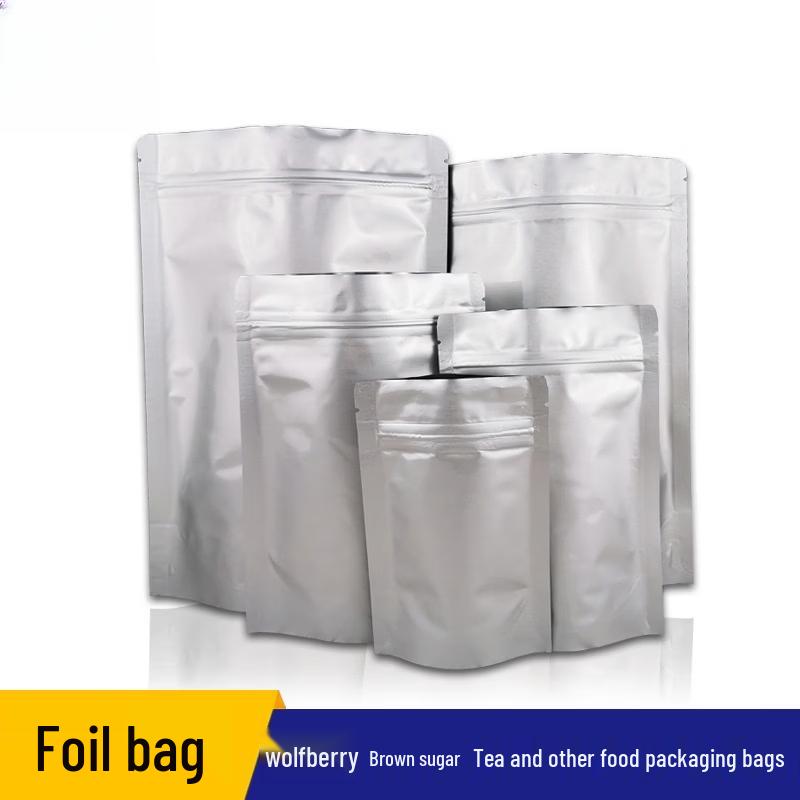 Pungi Stand-Up cu Fermoar din Folie de Aluminiu Îngroșată