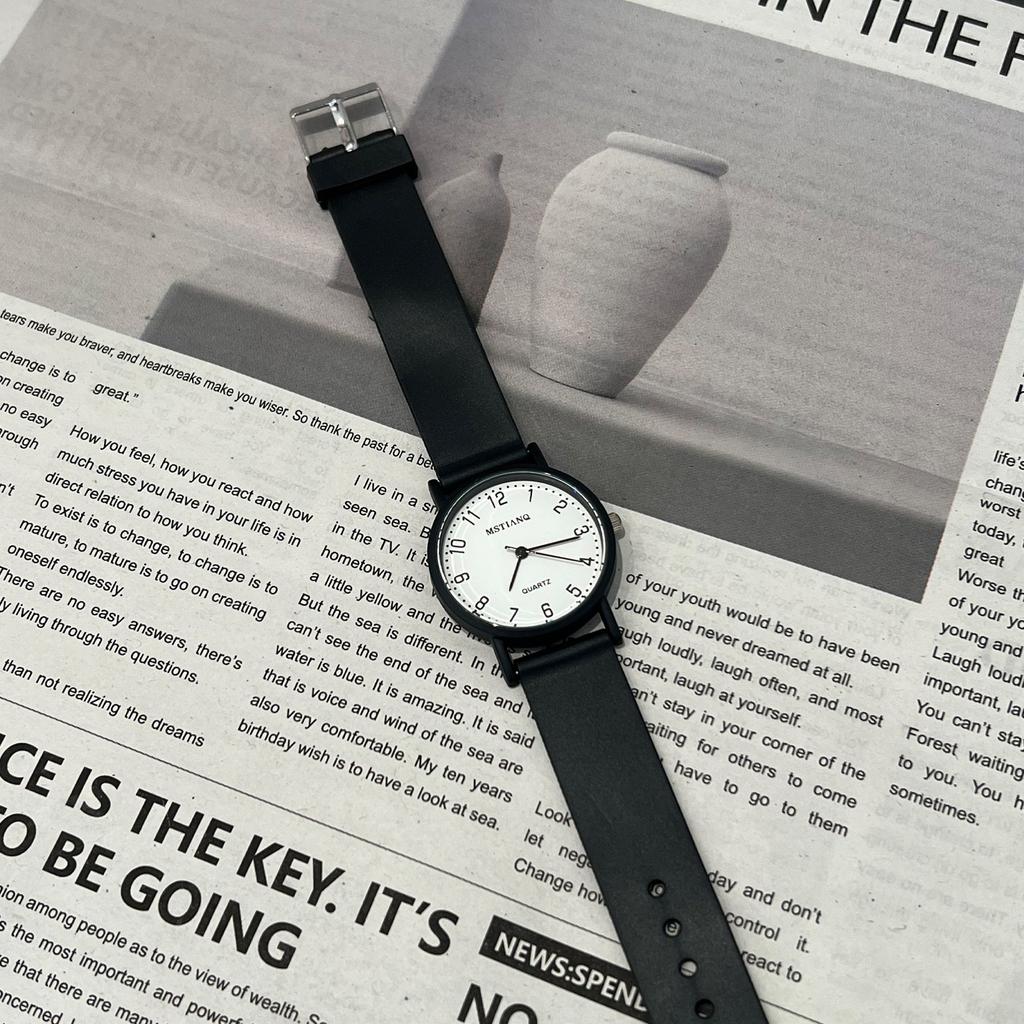 Examination Watch Male And Female Students Mori College Style Fashionable And Versatile Simple Large Dial Hands Quartz Watch