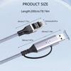 Plugs And Play USB C To RJ45 Converters Cable Supports Gigabit Ethernet Speeds PVC Braideds Construction For Multiple Device Compatibility