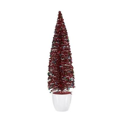 Christmas Tree - Large - 10 X 38 X 10 Cm - Plastic - Blue and Fuchsia
