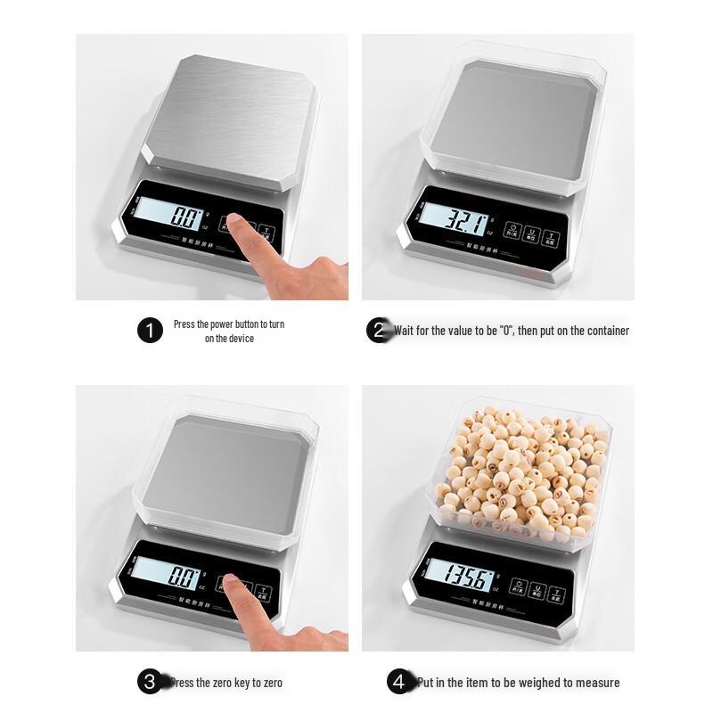 ZengJie Multi-function Stainless Steel Digital Kitchen & Baking Scale