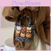 Borsa a Spalla Cartone Animato Hello Kitty in Materiale Peluche per Uso Quotidiano e Outfit Casual