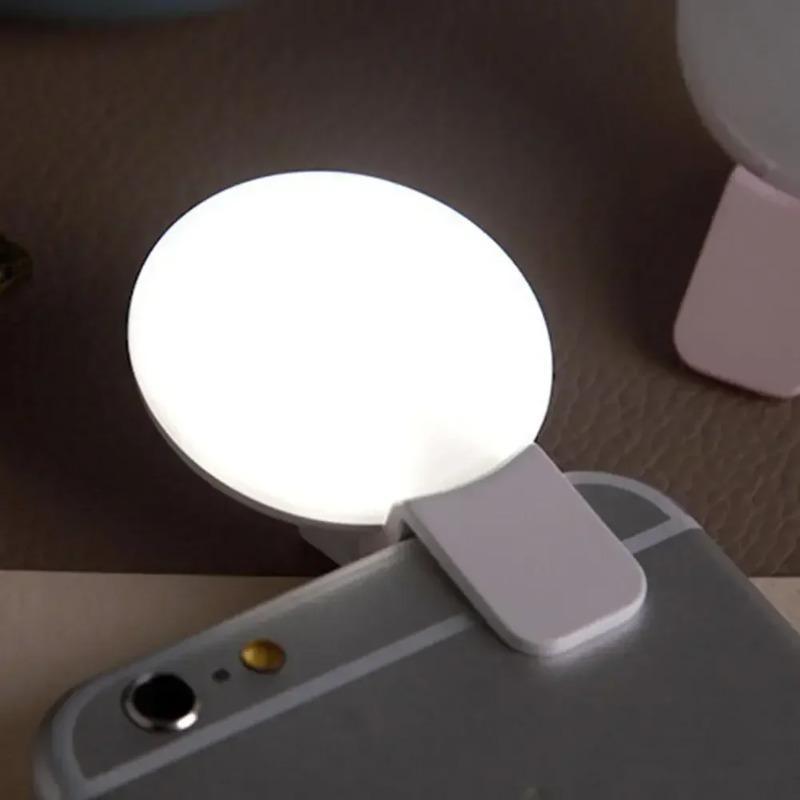 Mini Q Fill Light Selfie Phone Fill Light Can Be Designed with LOGO LED Flash Live Beauty Fill Light Photo Folder Fill Light